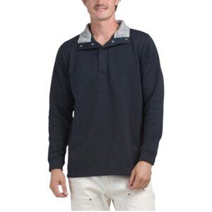 TAILORBYRD Knit Snap Placket Pullover Sweater